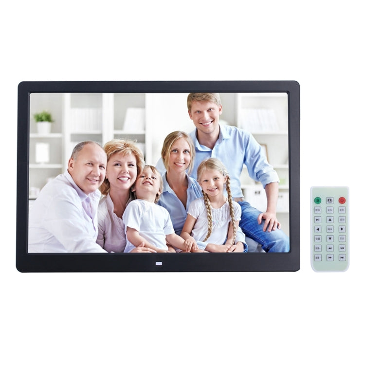 Cadre Photo Numérique à Écran LED 13 pouces avec Support & Télécommande, Allwinner F16, Compatible Carte SD / MS / MMC et USB, 13 pouces/F16