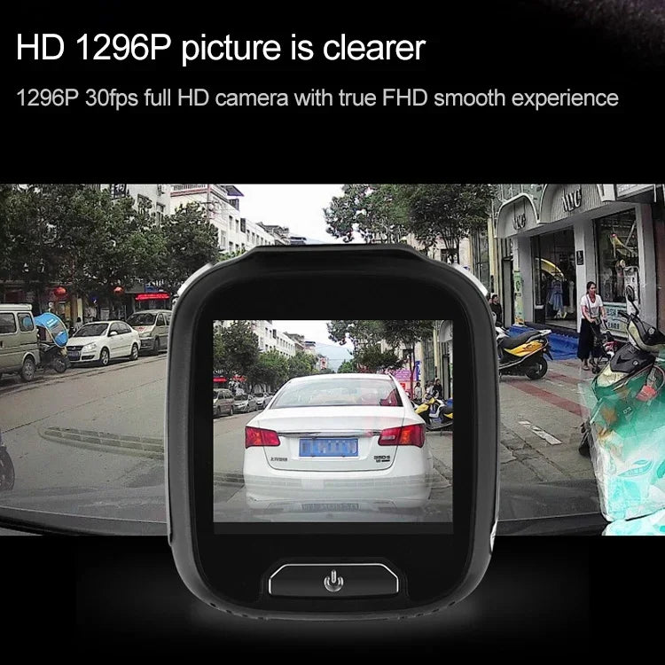 Mini enregistreur de caméra DVR pour voiture Écran LCD 2,0 pouces HD 1080P Grand angle de vision de 170 degrés, Prend en charge la détection de mouvement / la vision nocturne infrarouge / la carte TF / le micro, 2,0 pouces