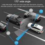 Mini enregistreur de caméra DVR pour voiture Écran LCD 2,0 pouces HD 1080P Grand angle de vision de 170 degrés, Prend en charge la détection de mouvement / la vision nocturne infrarouge / la carte TF / le micro, 2,0 pouces