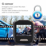 Mini enregistreur de caméra DVR pour voiture Écran LCD 2,0 pouces HD 1080P Grand angle de vision de 170 degrés, Prend en charge la détection de mouvement / la vision nocturne infrarouge / la carte TF / le micro, 2,0 pouces