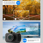 Caméra embarquée GS90C, écran LCD 2,7 pouces, HD 2304 x 1296P, grand angle de vision de 170 degrés, prend en charge la détection de mouvement / carte TF / G-Sensor / HDMI, GS90C