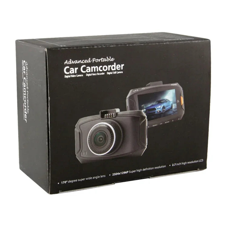 Caméra embarquée GS90C, écran LCD 2,7 pouces, HD 2304 x 1296P, grand angle de vision de 170 degrés, prend en charge la détection de mouvement / carte TF / G-Sensor / HDMI, GS90C