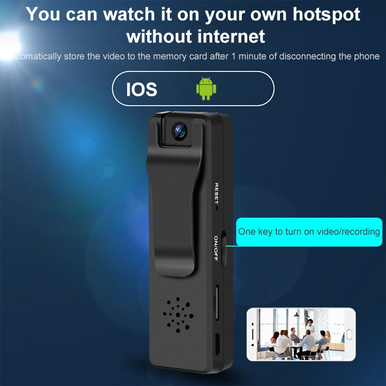 Stylo enregistreur caméra de surveillance WiFi HD 1080P RD03 avec clip, RD03