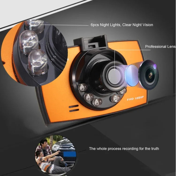 Generalplus 720P VGA 2.4 inch LCD Screen Display Car DVR Recorder, Support Loop Recording / Motion Detection / Night Vision Function, 2.4 inch