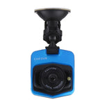 Caméra DVR voiture VGA 480P enregistreur de conduite caméra vidéo numérique enregistreur vocal avec écran LCD 2,4 pouces, support carte Micro TF 32GB & fonction vision nocturne infrarouge (noir + bleu), écran LCD 2,4 pouces
