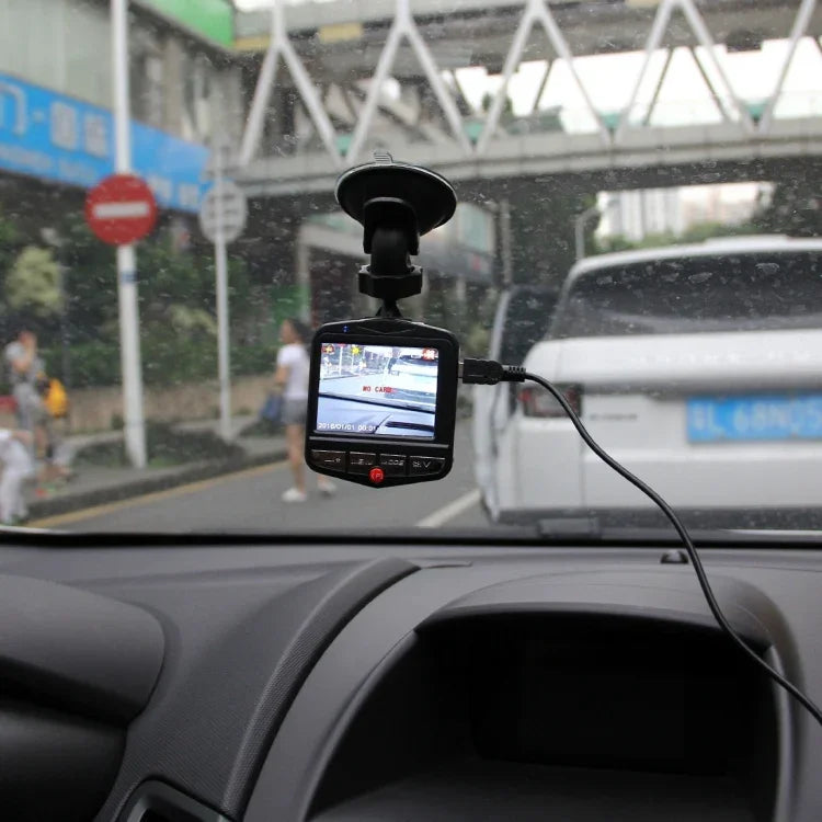 Caméra DVR voiture VGA 480P enregistreur de conduite caméra vidéo numérique enregistreur vocal avec écran LCD 2,4 pouces, support carte Micro TF 32GB & fonction vision nocturne infrarouge (noir + bleu), écran LCD 2,4 pouces