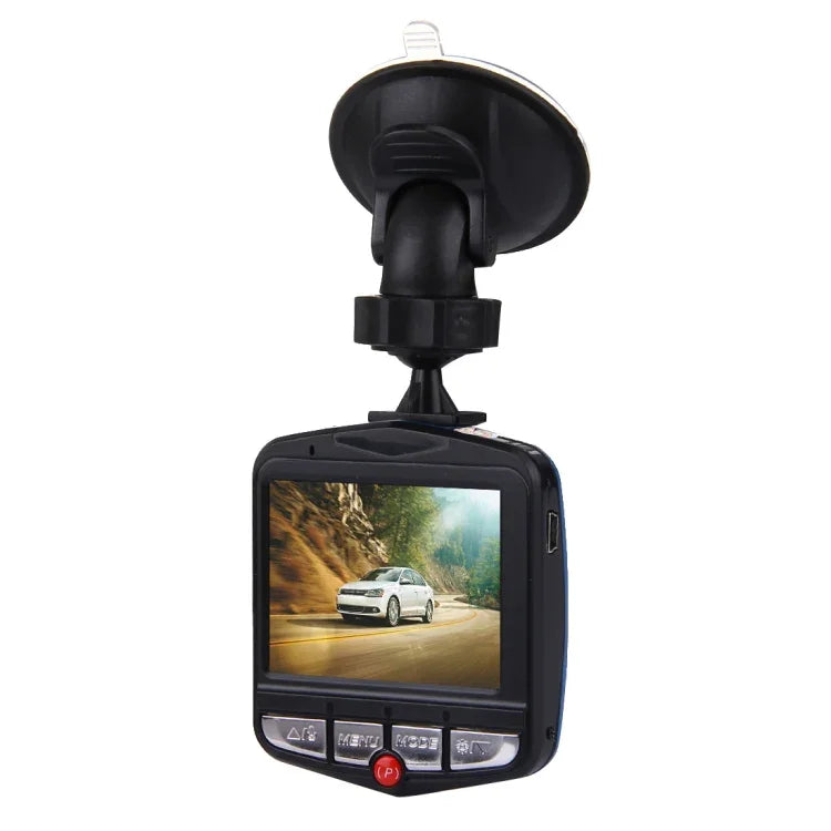 Caméra DVR voiture VGA 480P enregistreur de conduite caméra vidéo numérique enregistreur vocal avec écran LCD 2,4 pouces, support carte Micro TF 32GB & fonction vision nocturne infrarouge (noir + bleu), écran LCD 2,4 pouces