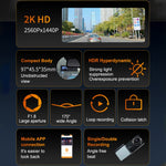 U06 2K Ultra HD Night Vision WiFi Car Driving Recorder Support Mobile APP, U06