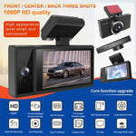 X12 Enregistreur de Conduite Voiture WiFi Ultra HD 2K Panoramique Triple Enregistrement Support APP Mobile, X12