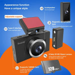 X12 Enregistreur de Conduite Voiture WiFi Ultra HD 2K Panoramique Triple Enregistrement Support APP Mobile, X12