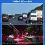 X12 Enregistreur de Conduite Voiture WiFi Ultra HD 2K Panoramique Triple Enregistrement Support APP Mobile, X12