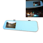 Écran Gauche Rétroviseur DVR Véhicule, Programmes Allwinner, 2 x Caméras 1080P HD Angle de Vue Large 140 Degrés, Support Port GPS / Détection de Mouvement / Vision Nocturne / Carte TF / G-Sensor, Rétroviseur DVR Véhicule