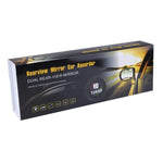 Écran Gauche Rétroviseur DVR Véhicule, Programmes Allwinner, 2 x Caméras 1080P HD Angle de Vue Large 140 Degrés, Support Port GPS / Détection de Mouvement / Vision Nocturne / Carte TF / G-Sensor, Rétroviseur DVR Véhicule