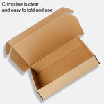 100 pcs boîte d'expédition en papier kraft boîte d'emballage, taille : Q4, 20x10x4 cm, 20x10x4 cm