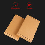 100 pcs boîte d'expédition en papier kraft boîte d'emballage, taille : Q4, 20x10x4 cm, 20x10x4 cm
