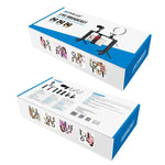 Kit de montage vidéo PULUZ 4 en 1 pour vlogging et diffusion en direct : anneau lumineux LED de 12 cm (4,7 pouces) avec poignée, stabilisateur et support en aluminium. Comprend un microphone, un support pour trépied et une griffe porte-accessoires.