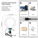 Kit vidéo PULUZ 4 en 1 pour vlogging et diffusion en direct sur smartphone : anneau lumineux LED RGBW 4,7 pouces (12 cm) pour selfies, microphone et trépied de poche avec griffe porte-accessoires.