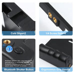 Kit vidéo 4 en 1 PULUZ pour smartphones (iPhone, Galaxy, Huawei, Xiaomi, HTC, LG, Google, etc.) avec microphone, trépied et griffe porte-accessoires. Compatible avec iPhone, Galaxy, Huawei, Xiaomi, HTC, LG, Google et autres.