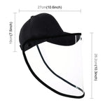 50 PCS Casquette de Baseball Masque de Protection Anti-Salive, Anti-Postillon, Anti-Buée, Anti-Huile avec Visière Amovible, Lot de 50 Casquettes Masques, 50 PCS Casquettes Masques/Rouge