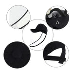 50 PCS Casquette de Baseball Masque de Protection Anti-Salive, Anti-Postillon, Anti-Buée, Anti-Huile avec Visière Amovible, Lot de 50 Casquettes Masques, 50 PCS Casquettes Masques/Rouge