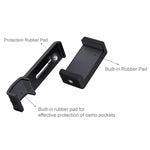 Support de fixation pour smartphone PULUZ, fixation 1/4 pouce, support de montage + trépied pliable pour DJI OSMO Pocket / Pocket 2, pince + trépied