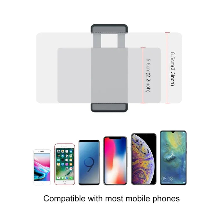 Support de fixation pour smartphone PULUZ, fixation 1/4 pouce, support de montage + trépied pliable pour DJI OSMO Pocket / Pocket 2, pince + trépied
