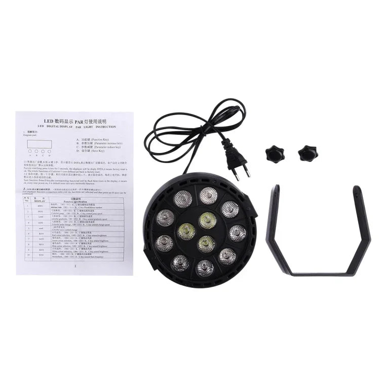 avec affichage LED, modes Maître / Esclave / DMX512 / Fonctionnement automatique, prise US, prise US