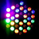 avec affichage LED, modes Maître / Esclave / DMX512 / Fonctionnement automatique / Contrôle sonore, prise US/EU