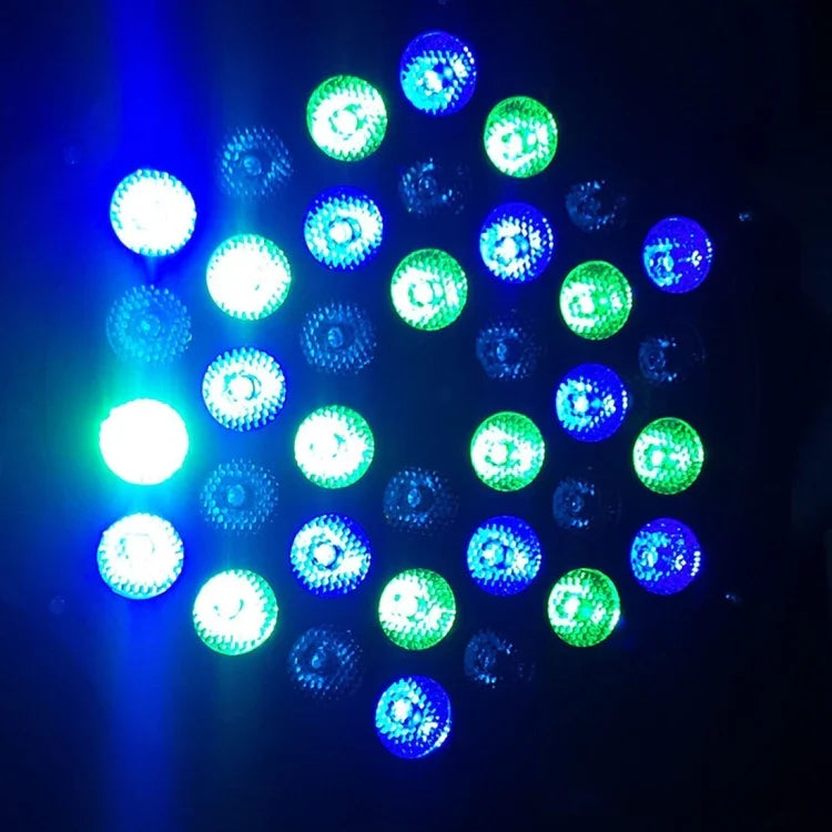 avec affichage LED, modes Maître / Esclave / DMX512 / Fonctionnement automatique / Contrôle sonore, prise US/EU