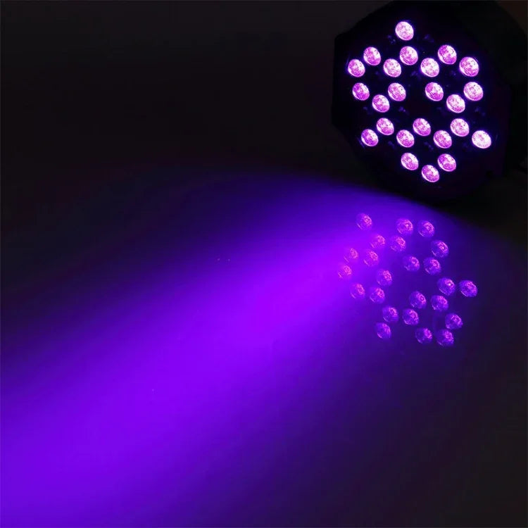 Projecteur PAR LED UV violet 36W 36 LEDs, AC 100-240V, lumière violette