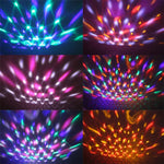 Lampe de scène boule magique en cristal USB Bluetooth avec télécommande
