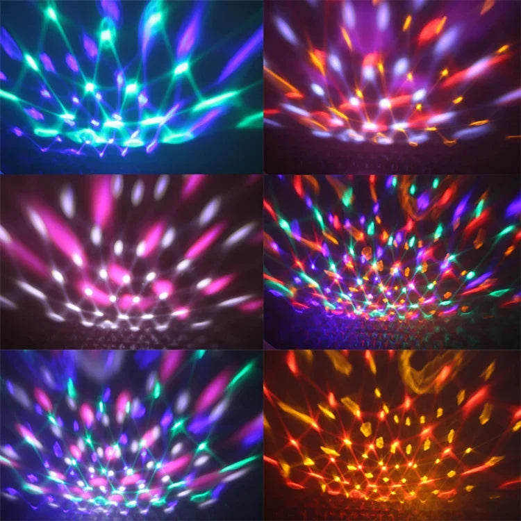 Lampe de scène boule magique en cristal USB Bluetooth avec télécommande