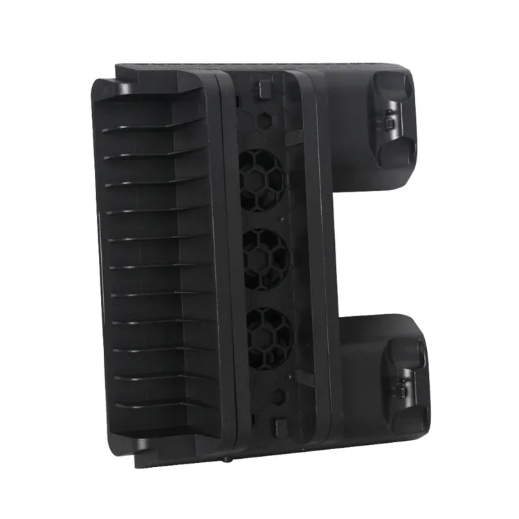 DOBE TP4-882 3 en 1 : Ventilateur de refroidissement pour console de jeux + emplacements de rangement pour jeux + station de charge pour manettes de jeu Sony PS4 / PS4 Pro / PS4 Slim.