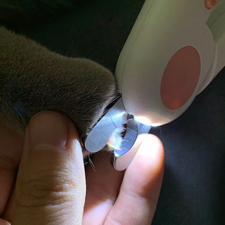 Pet Cat and Dog LED Light Nail Clippers, Pink, Blue