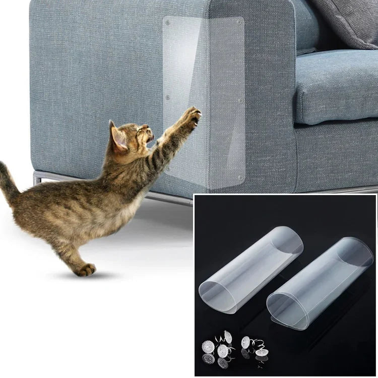 2 pièces/paquet Protection Anti-rayures pour Chat, Autocollants Anti-rayures pour Canapé en PVC, Taille : 30x45cm, Taille : 30x45cm