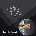Lot de 2 protections anti-rayures en PVC pour canapé, dimensions : 15x47cm, dimensions : 15x47cm