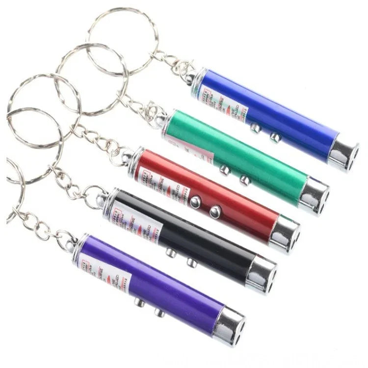 Stylo laser LED rouge à pointe fantaisie chat amusant