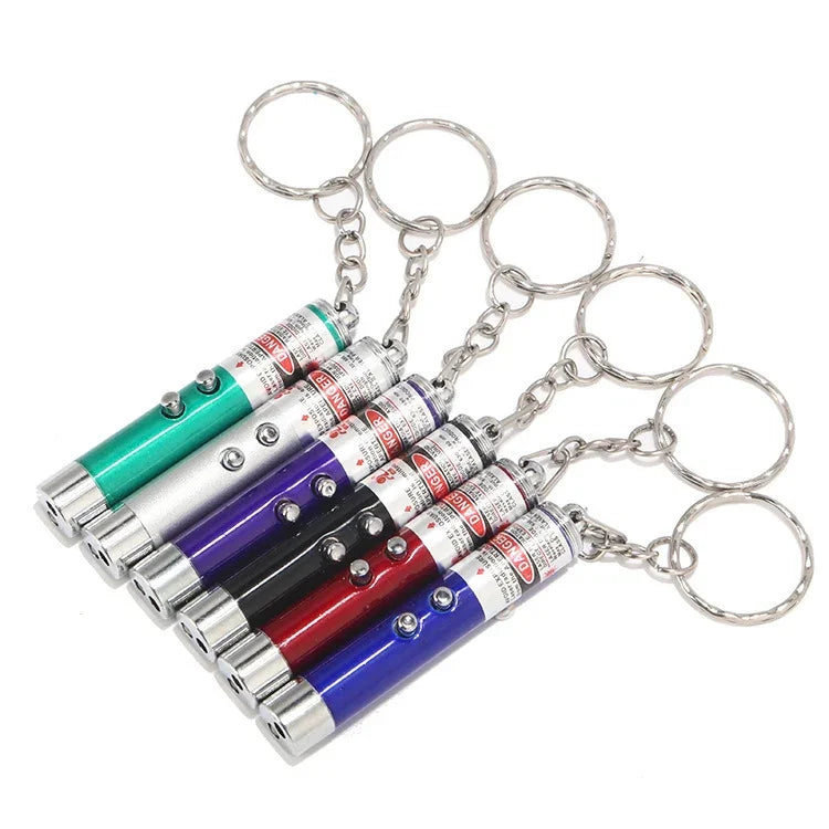 Stylo laser LED rouge à pointe fantaisie chat amusant
