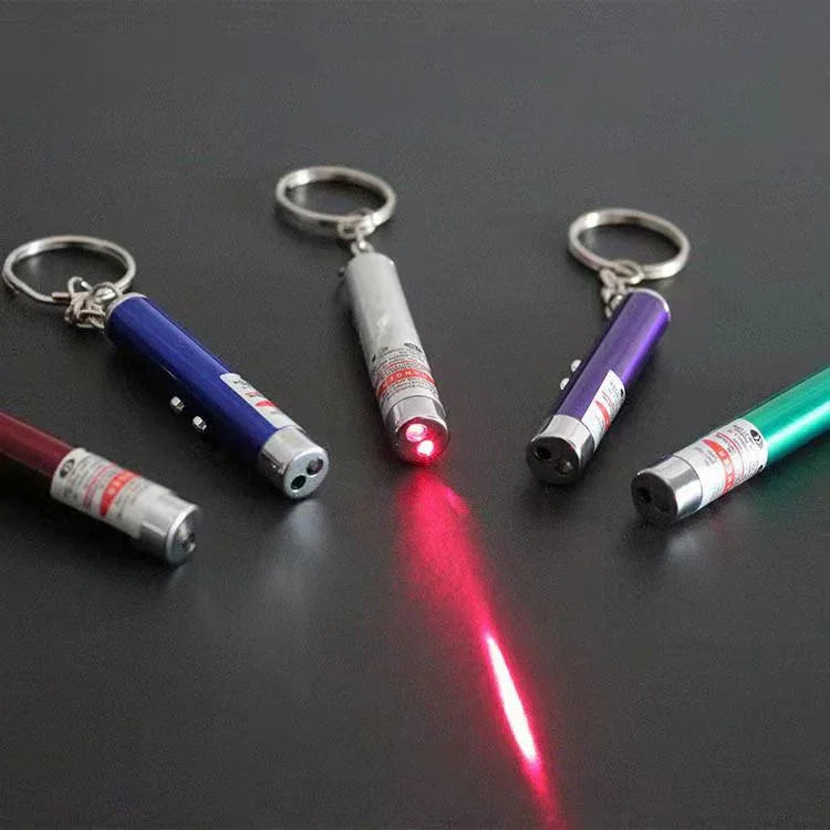 Stylo laser LED rouge à pointe fantaisie chat amusant