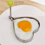 Gadgets de cuisine pour omelettes, ronds, en forme de cœur, en fleur de prunier
