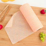 50 feuilles torchons jetables non tissés, rouge, orange, bleu