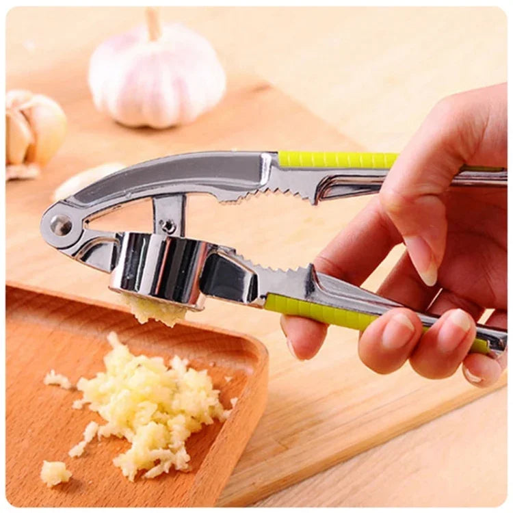 Presse-ail multifonction en acier inoxydable, presse-ail, outil de concassage ail-gingembre, râpe, casse-noisette, outil de cuisine, acier inoxydable 2