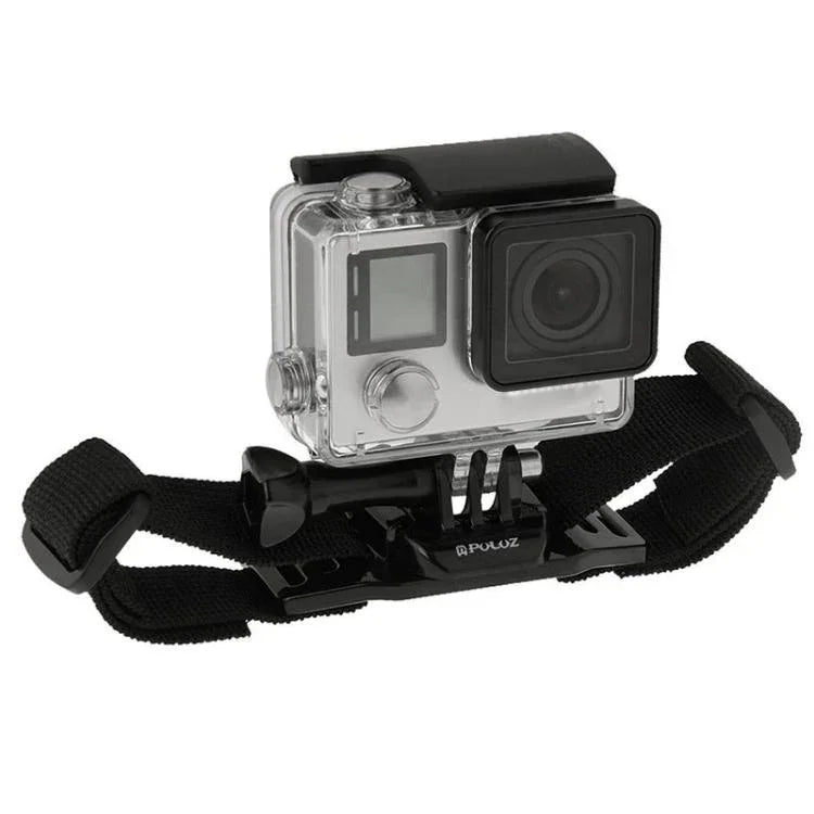 Support de fixation réglable pour casque PULUZ compatible avec GoPro, Insta360, DJI et autres caméras d'action, PULUZ