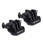 2 boucles à dégagement rapide horizontales PULUZ pour GoPro, Insta360, DJI et autres caméras d'action (2 pièces)