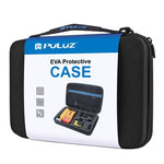 Étui de transport étanche PULUZ pour GoPro, Insta360, DJI et autres caméras d'action, grand format : 32 cm x 22 cm x 7 cm.