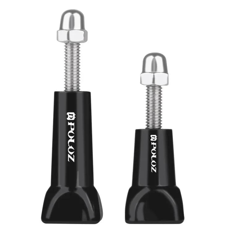 PULUZ Bouton moleté en plastique, vis longue standard + vis courte, compatible avec GoPro, Insta360, DJI et autres caméras d'action, 2 vis (plastique)