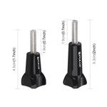 PULUZ Bouton moleté en plastique, vis longue standard + vis courte, compatible avec GoPro, Insta360, DJI et autres caméras d'action, 2 vis (plastique)