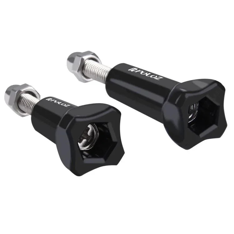 PULUZ Bouton moleté en plastique, vis longue standard + vis courte, compatible avec GoPro, Insta360, DJI et autres caméras d'action, 2 vis (plastique)