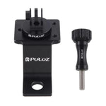 Support de fixation PULUZ en alliage d'aluminium pour moto avec adaptateur pour trépied et vis pour GoPro, Insta360, DJI et autres caméras d'action, Fixe 2 (noir), Fixe 2 (argent), Fixe 2 (rouge), Fixe 2 (bleu), Fixe 2 (or)