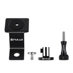 Support de fixation PULUZ en alliage d'aluminium pour moto avec adaptateur pour trépied et vis pour GoPro, Insta360, DJI et autres caméras d'action, Fixe 2 (noir), Fixe 2 (argent), Fixe 2 (rouge), Fixe 2 (bleu), Fixe 2 (or)